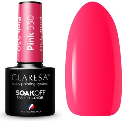 Claresa Gél lak Pink 530 5 ml