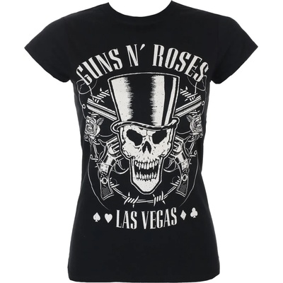 ROCK OFF дамска тениска Guns N' Roses - Череп & пистолети - ROCK OFF - GNRTS37LB