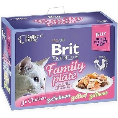 Brit Premium Cat D Fillets in Jelly Family Plate 1020 g