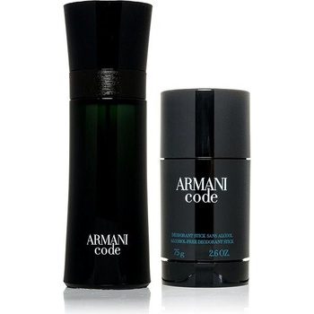Giorgio Armani Black Code EDT 75 ml + deostick 75 ml darčeková sada