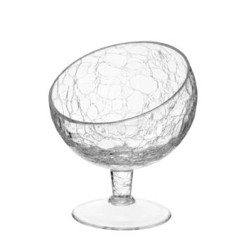 Image 1 of Horecano - Стъклена купа скосена на столче ф22см CRACKED (KA. MGN. 505) (0112381)