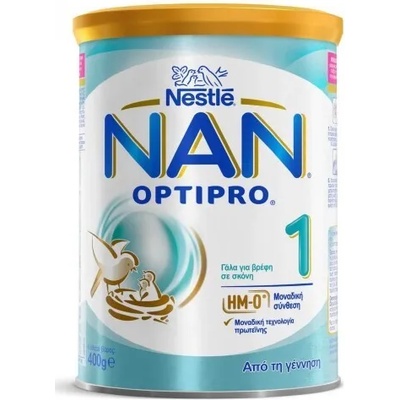 Адаптирано мляко с оптимизирани протеини за бебета 0+, Nestle Nan Optipro 1 Milk Powder for Infants 400g