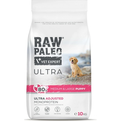 VetExpert Raw paleo Ultra Pork Medium & Large Puppy 10 kg