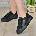 Tinti Shoes Дамски кецове Adel black brokat