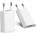 Planet Tech Адаптер съвместим с всички Apple iPhone, 220V, 5W, Бял (5W White)