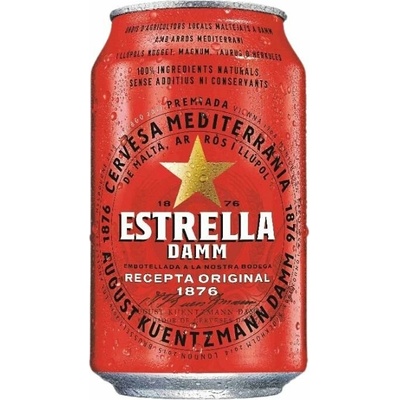 Damm Estrella 4,6% 0,33l (plech)