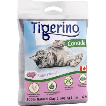 Tigerino Canada Style podstielka s vôňou detského púdru 2 x 12 kg