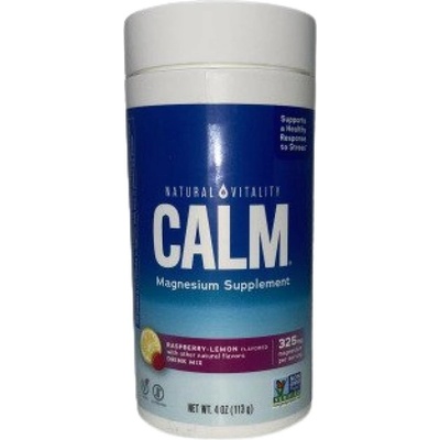 Natural Vitality Calm Magnesium Powder 350 mg [113 грама] Малина Лимон