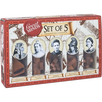 Professor Puzzle Комплект логически пъзели Professor Puzzle - Жени, 5 броя (GM1528)