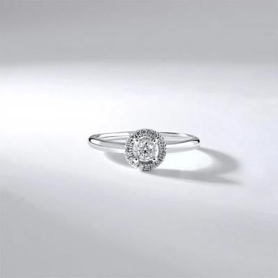 Lillian Vassago zásnubní Prsten s brilianty bílé zlato LLV59 DR130W