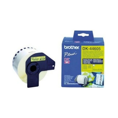 Brother DK-44605, 62mm x 30,48m, žltá, originálna papierová role