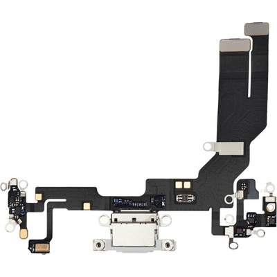 Nabíjací obvod + Flex kábel iPhone 16e – biely – Genuine OEM IPH2236