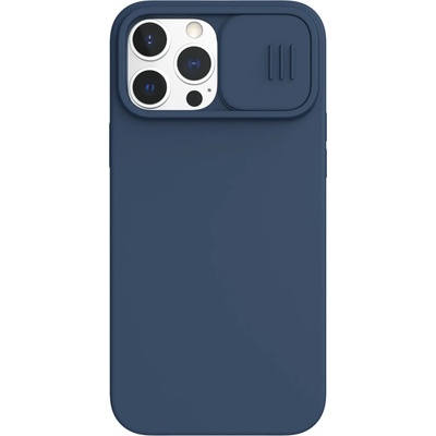 Nillkin Гръб Nillkin Camshield Silky magnetic silicone case за iphone 13 Pro Max - Син
