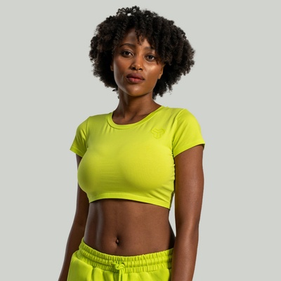 STRIX Dámské triko Essential CropTop Chartreuse