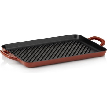 Image 1 of Kela 35 х 25 см червена чугунена оребрена плоча за печене KELA от серия Calido