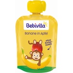 Bebivita Плодова закуска Bebivita - Пауч с банан и ябълка, 90 g (19059) - baby