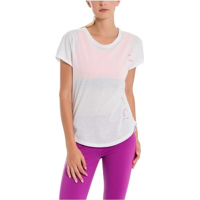 BENCH tričko Burn Out Logo Tee A0661 Squiggle Burn Out Wh P1236
