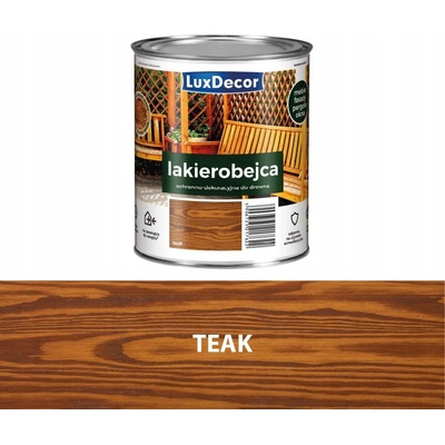 Lazura s lakem LuxDecor 0,75 l hnědá lesklá