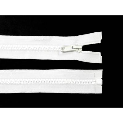 Kostěný zip no.5 rozepínací 75cm bundový color: 501 bílá