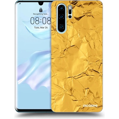 Púzdro Picasee silikónové Huawei P30 Pro - Gold čiré
