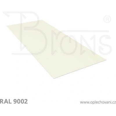 Brons Rovinný plech 800 x 2000 mm šedobílá