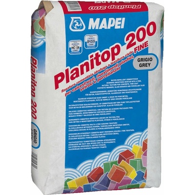 MAPEI Planitop 200 vyhladzovacia malta na vyrovnanie povrchov 25 kg Šedá