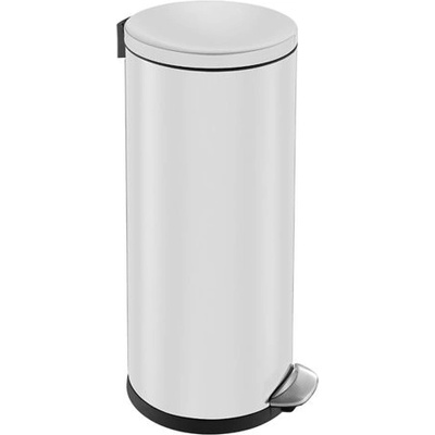MERIDA KIB422 Kôš kovový nášľapný TOP SILENT LUNA, biely, 30 l
