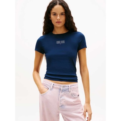 Tommy jeans Тениска tjw slim tommy 85 rib ss tee