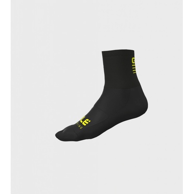 Alé Cycling letné cyklistické ponožky Accessori Strada 2.0 čierne/žlté