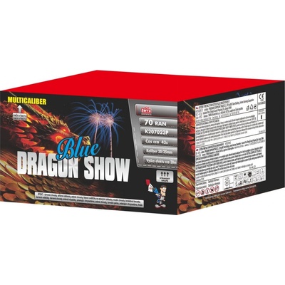 Ohňostroj Baterie výmetlic BLUE DRAGON SHOW 70 ran 6x1 Čína K207023P