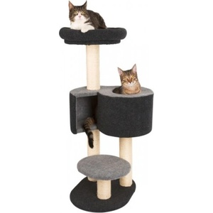 Kerbl Драскало за котка Kerbl Cat Fridolin, три площадки, укритие и легло, сиво 55 x 52 x 106 см, Германия - 81535