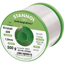 Stannol Ecology TS spájkovací cín bez olova cievka Sn95,5Ag3,8Cu0,7 REL0 500 g 1 mm