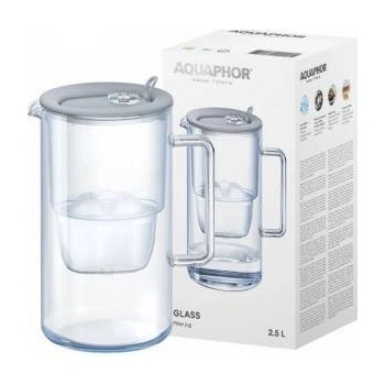 AQUAPHOR Glass jug 2, 5l aquaphor grey + cartridge maxfor +mg