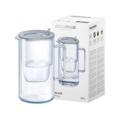 AQUAPHOR Glass jug 2, 5l aquaphor grey + cartridge maxfor +mg