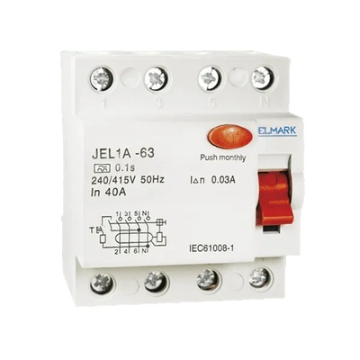 ELMARK ДЕФЕКТНОТОКОВА ЗАЩИТА jel1a 4p 20a/30ma (40692)