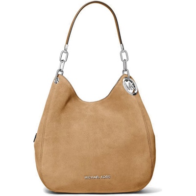 Michael Kors kabelka Lillie z broušené kůže peanut