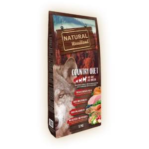 Natural Greatness Natural WoodLand Country Diet - Прясно месо от Пуйка и Пиле - храна за кучета от всички възрасти и породи с 100% натурални съставки - 10 кг, Испания ASM35OW10