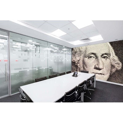 DIMEX ART Самозалепваща се флизелинова фототапета портрет на вашингтон върху долар 375 x 250 см