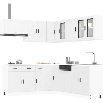 vidaXL Комплект кухненски шкафове от 11 части Porto, инженерно дърво (3314931)