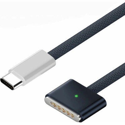 AppleKing d038 opletený nabíjecí USB-C na MagSafe 3 pro MacBook 2m modrý