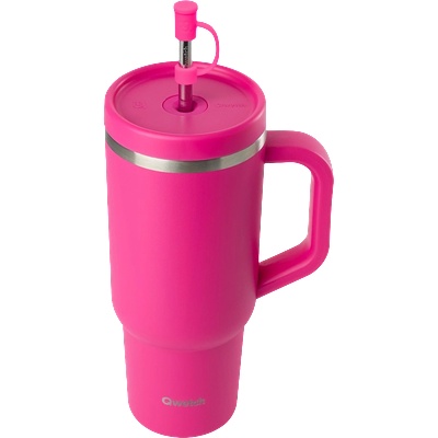 Qwetch Travel cup isotherme inox - Matt - 900ml - Magenta