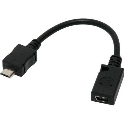 Redukcia miniUSB zdierka / microUSB konektor na kábli