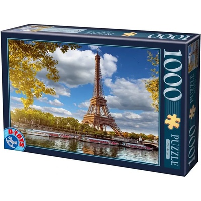 D-Toys - Puzzle Eiffel Tower, Paris, France - 1 000 piese