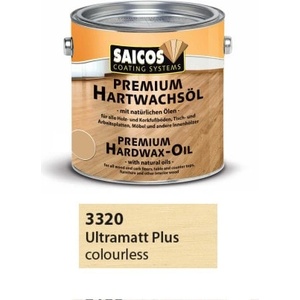Saicos Premium Hardwax Oil 3320 Ултра мат - Масло с твърда вакса 0.75л (4630)