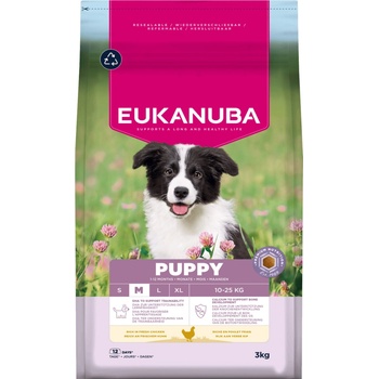 Eukanuba Puppy Medium kura 3 kg