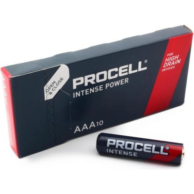Duracell Алкална батерия LR03 1, 5V AAA 10pk опаковка INTENSE MX2400 PROCELL (PROCELL-LR03-10PK-INT)