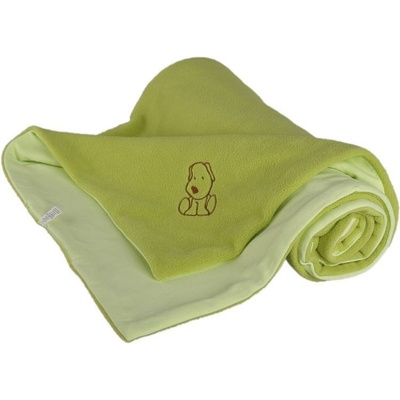 Kaarsgaren dětská deka s pejskem fleece bavlna zelená