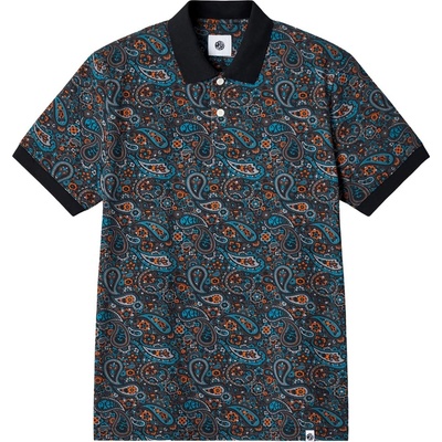 Pretty Green Блуза с яка Pretty Green Men's Wonderwall Paisley Short-Sleeve Polo Shirt - Dark Grey
