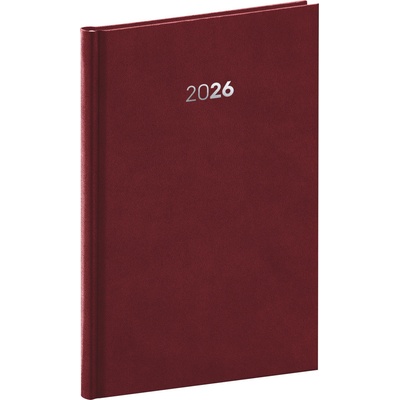 Notique A5 Týdenní 2026 Balakon bordó