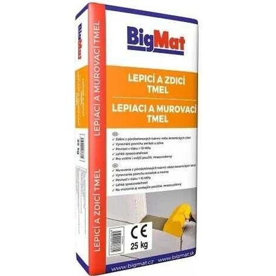 BigMat Lepící a zdící tmel 25 kg šedá